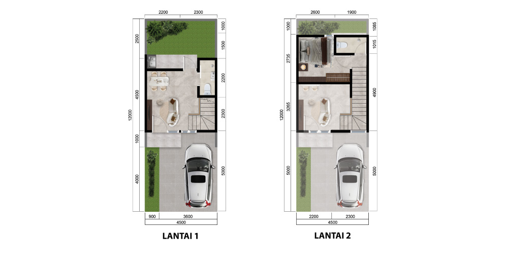Tipe Pad-x 1BR @ Cluster Pad-Home
