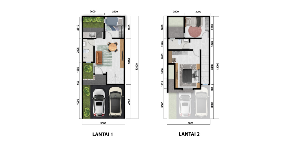 Tipe PINANG ASRI 5 3BR @ Cluster Pinang Asri